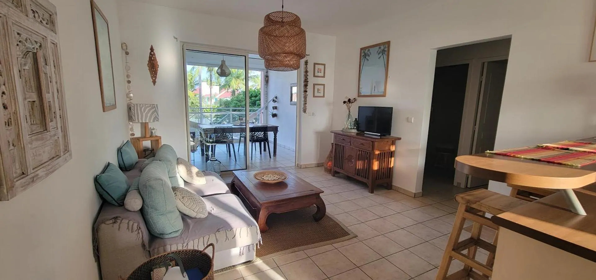 Apartamento 75M2, 2 Bedrooms ,Beachfront, 2 Garden Pools Saint-Francois